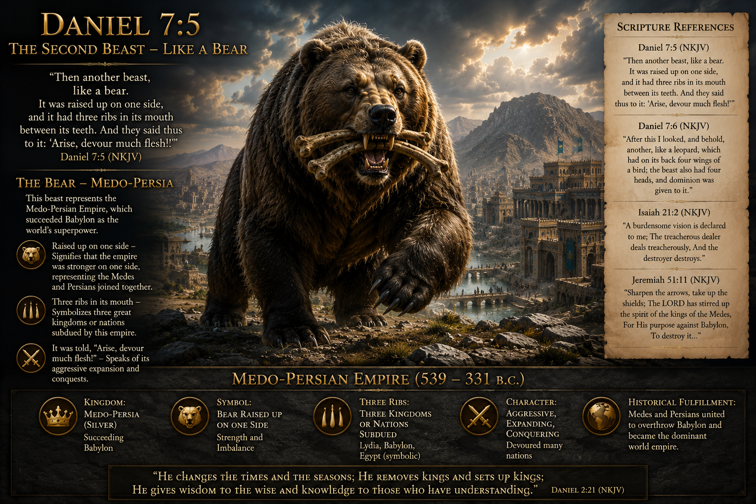 The Second Beast - A Bear Raised Up on One Side
