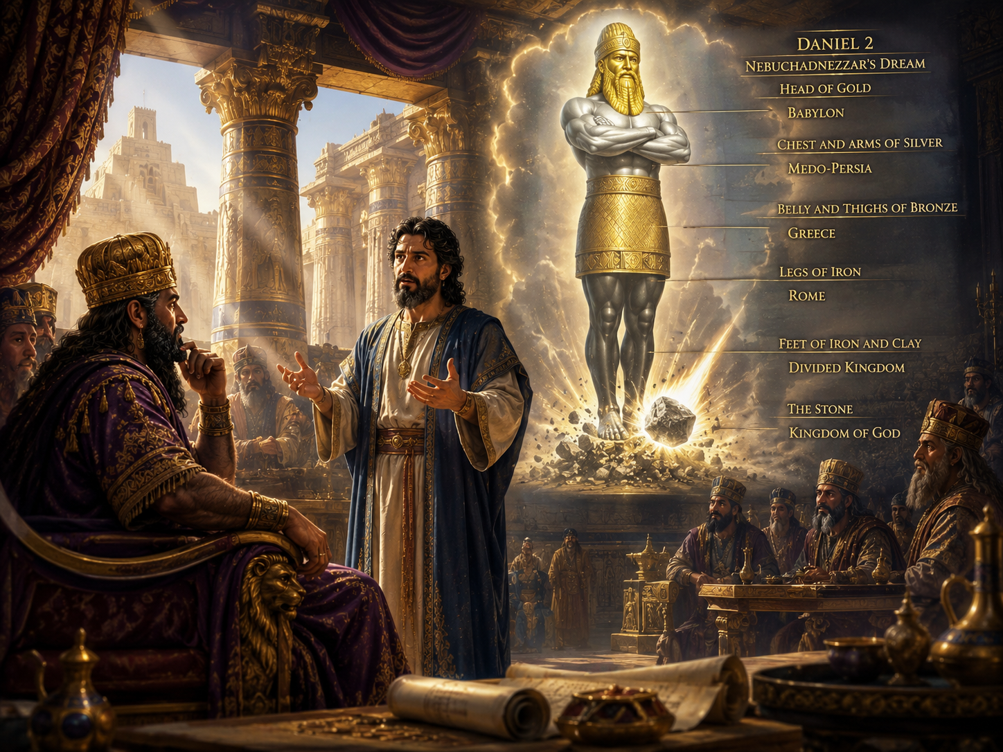 Daniel 2 Nebuchadnezzar's Dream Image