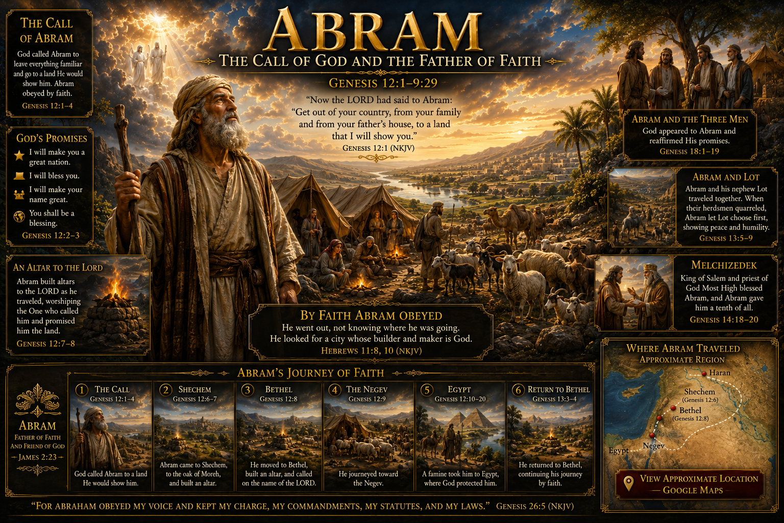 Abram called by God &mdash; Genesis museum artwork