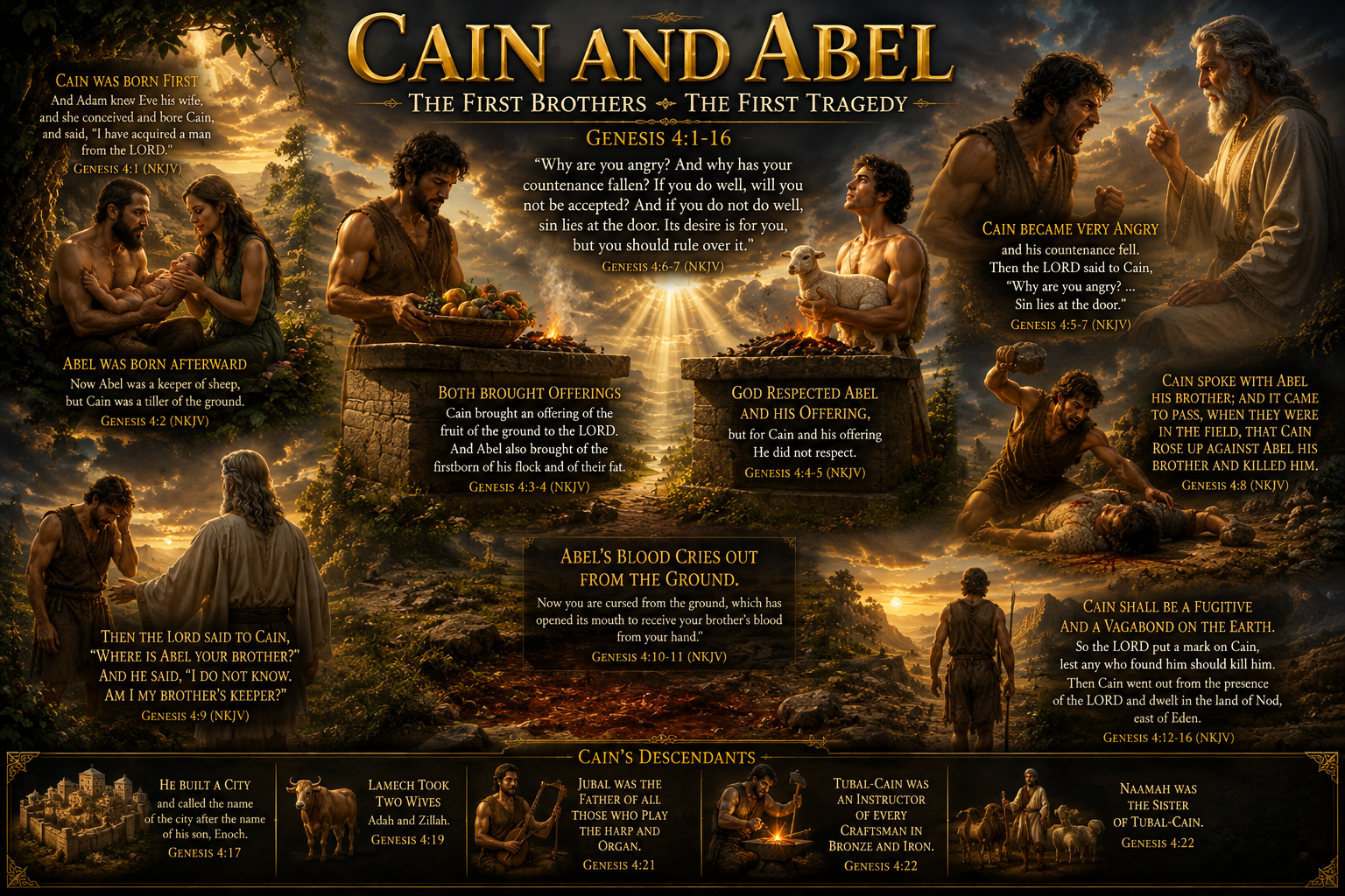 Cain and Abel &mdash; Genesis 4 museum artwork