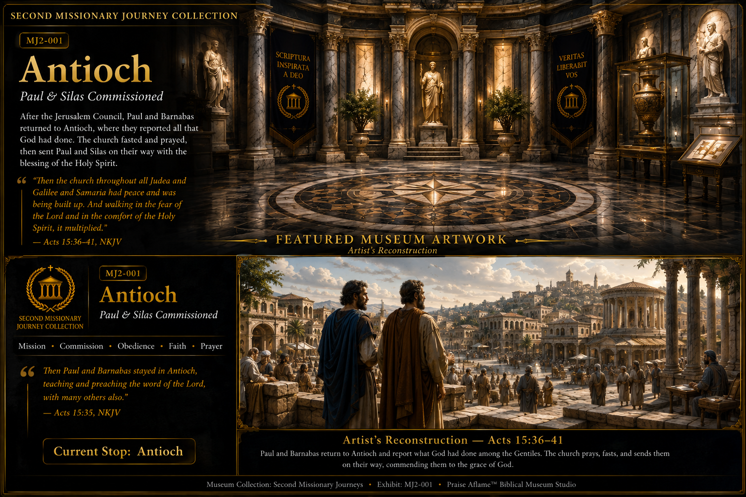 Second Missionary Journey Exhibit MJ2-001 Antioch