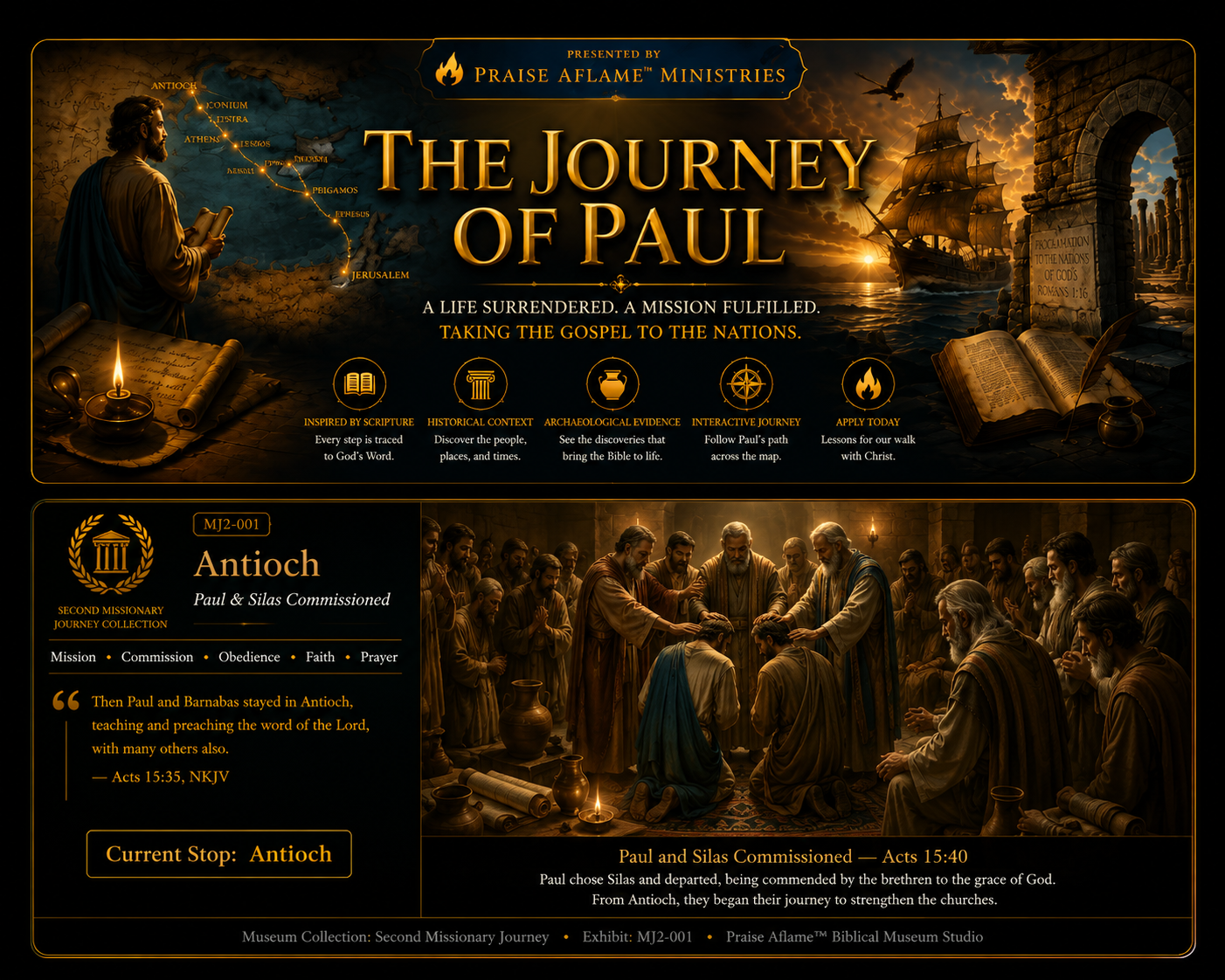 The Journey of Paul Infographic Map and Teachings